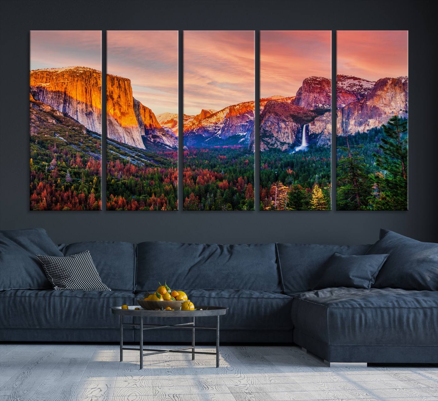 24519-MGV-CV-36X24-Yosemite Nal Park Wall Art Landscape Canvas Print El Capitan