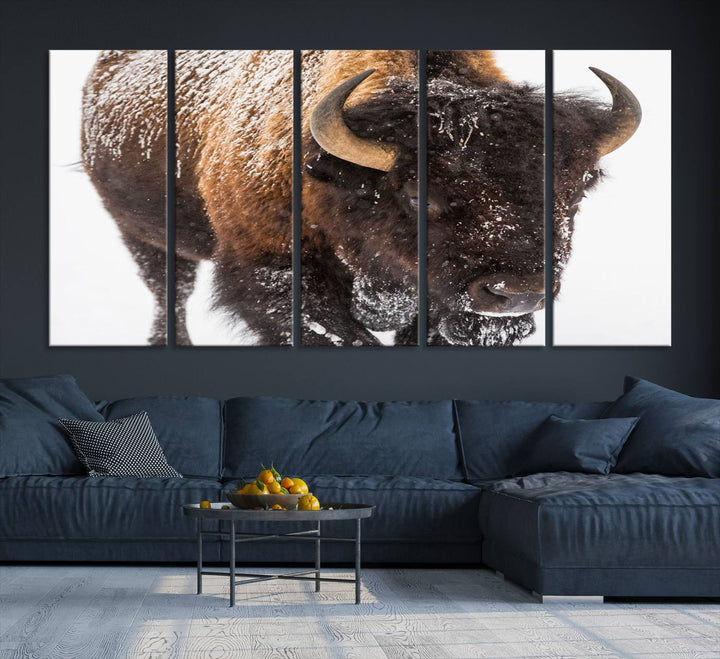 Bison Wall Art Canvas.