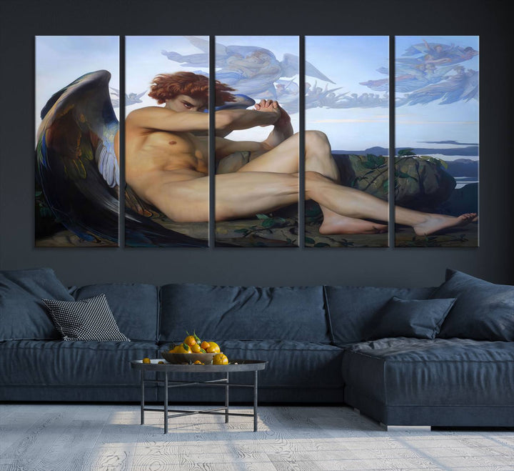 Fallen Angel Wall Art Canvas Print displayed above.