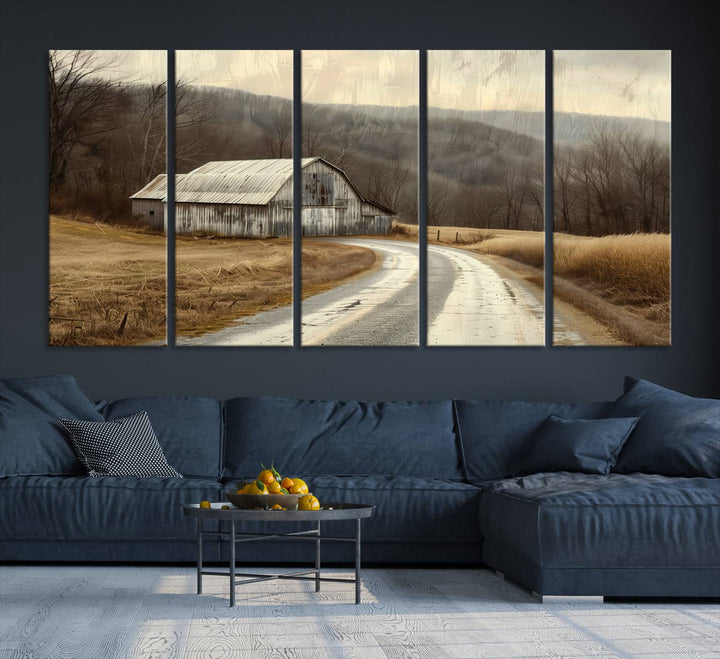 Vintage Barn for Farmhouse Wall Decor Canvas Print