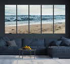 81812590-MGV-CV-36X24-Ocean Wall Art Canvas Print, Framed Coastal Canvas Art Picture Print, Moody Seascape Perfect Coastal Minimalist Decor Artwork