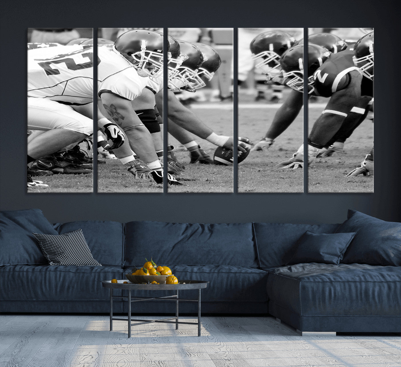 97432-MGV-CV-36X24-American Football Player Wall Art Canvas Print