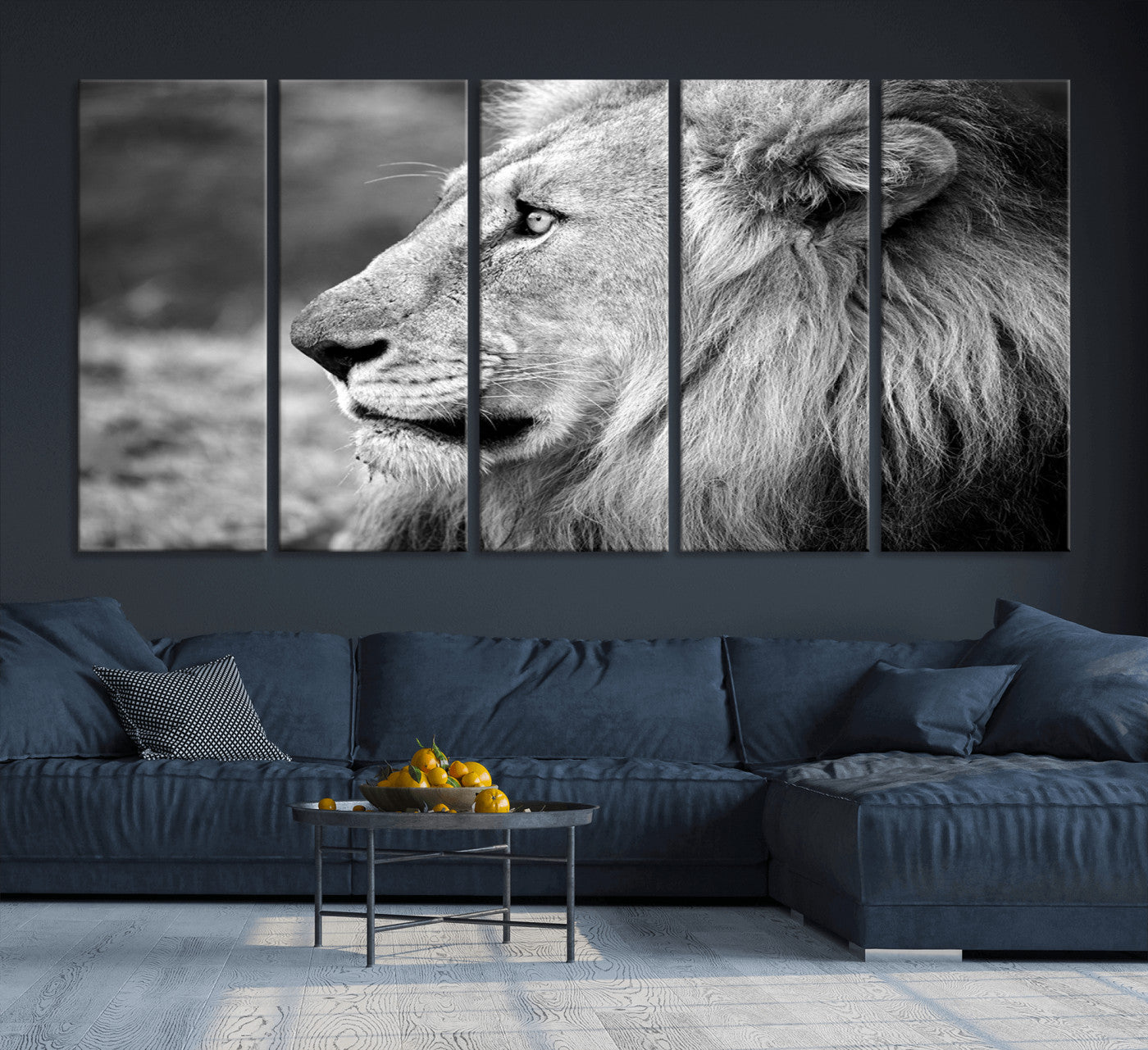 60973-MGV-CV-36X24-African Lion Wall Art Canvas Print
