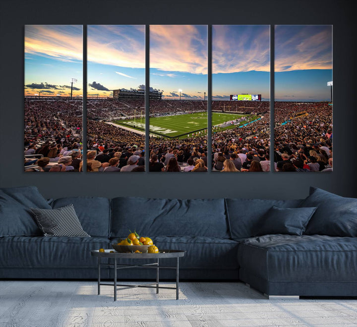 UCF Knights Football Team Print - Orlando FBC Mortgage Stadium Wall Art Canvas Print