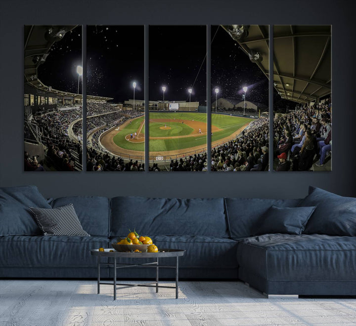 Olsen Field at Blue Bell Park - Texas A&M Aggies Baseball Stadium Wall Art Canvas Print