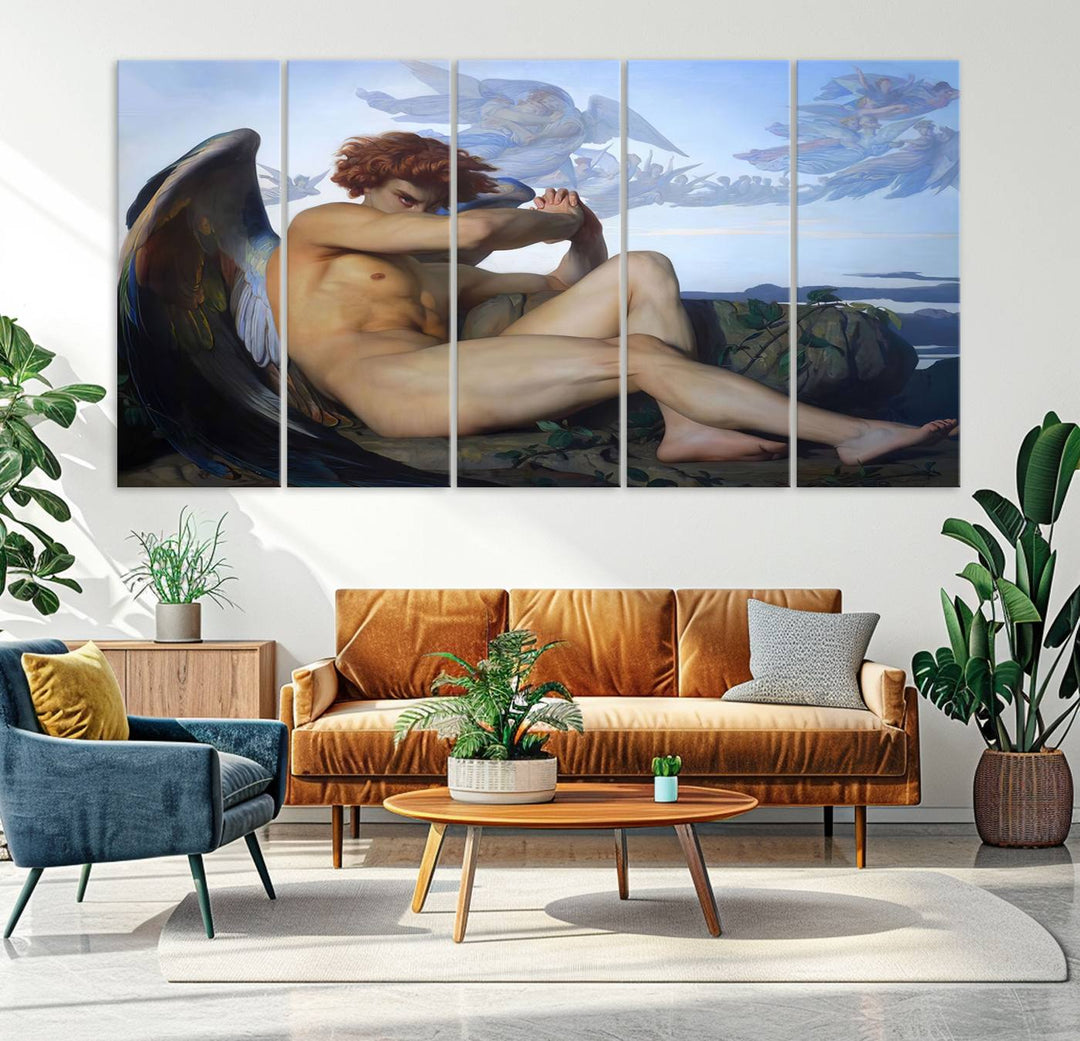 Fallen Angel Wall Art Canvas Print displayed above.