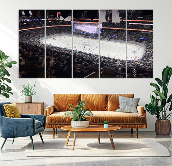 Amalie Arena Florida Wall Art Canvas Print - NHL Hockey Stadium Print