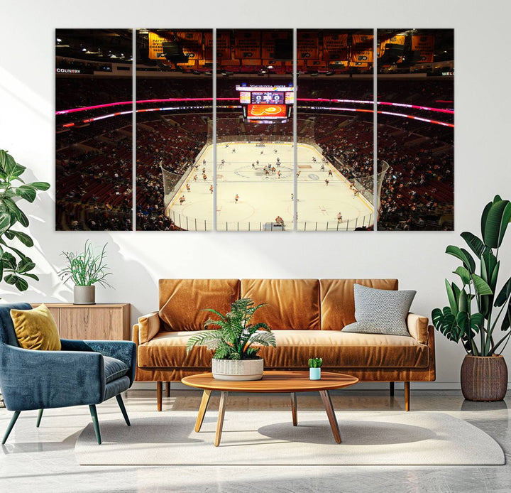 Wachovia Center Priort of Lyers Game Ice Hockey Stadium Wall Art Canvas Print