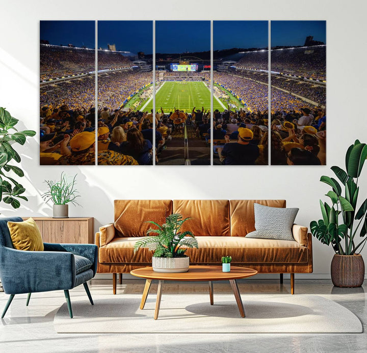 Pittsburgh Panthers Football Team Print - Pittsburgh Acrisure Stadium Wall Art Canvas Print