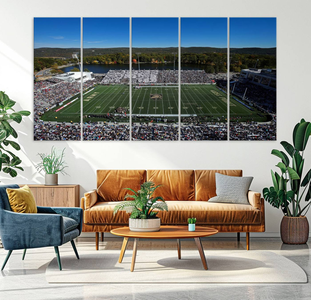 Army Black Knights Football Team Print - West Point Michie Stadium Wall Art Canvas Print