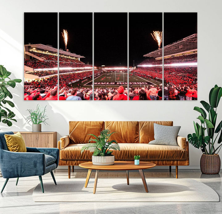 Oregon State Beavers Football Team Print - Corvallis Reser Stadium Wall Art Canvas Print