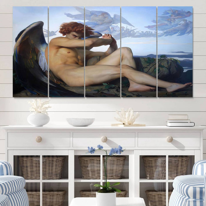 Fallen Angel Wall Art Canvas Print displayed above.