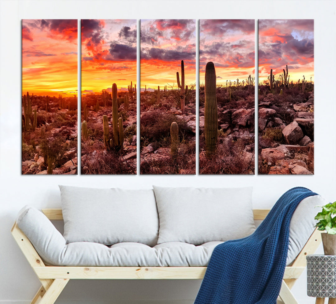 Arizona Desert Print, Western Cowboy Wall Art Print