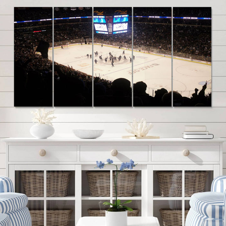 Canada Life Centre Wall Art | Winnipeg Jets Hockey Team Print | Canvas Print | Ready to Hang | Winnipeg Wall Decor