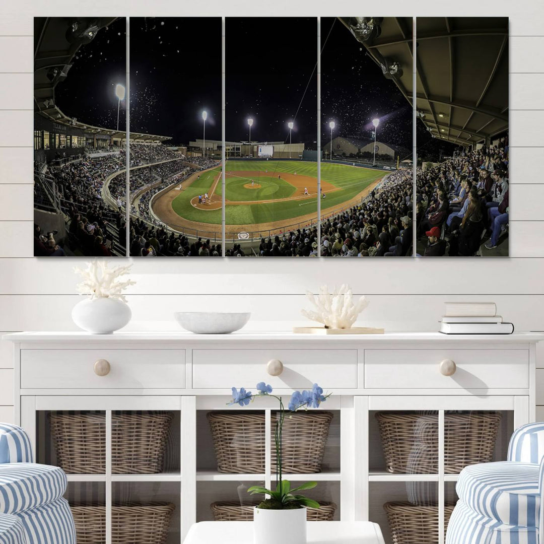 Olsen Field at Blue Bell Park - Texas A&M Aggies Baseball Stadium Wall Art Canvas Print