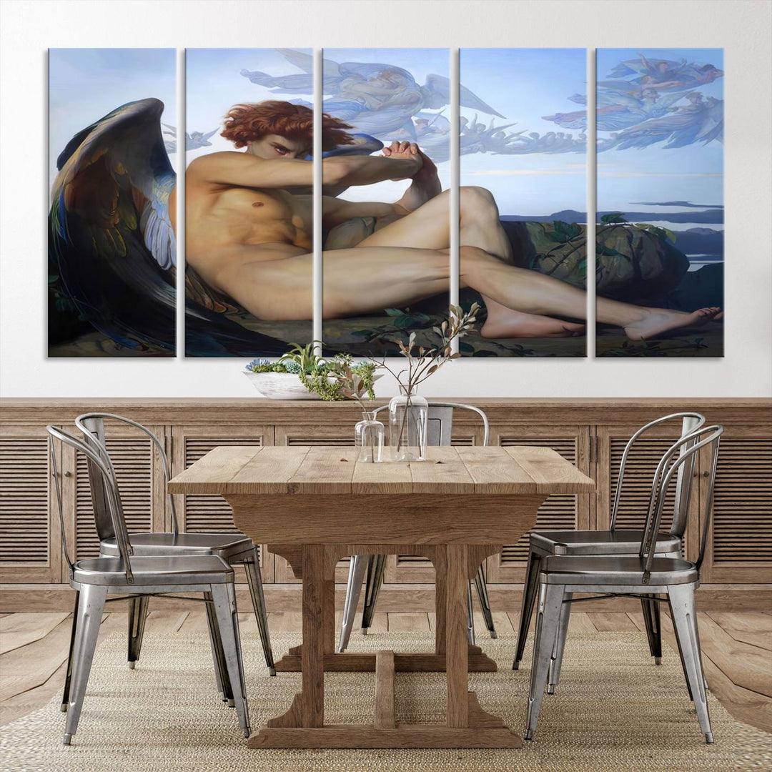 Fallen Angel Wall Art Canvas Print displayed above.