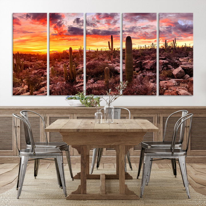 Arizona Desert Print, Western Cowboy Wall Art Print