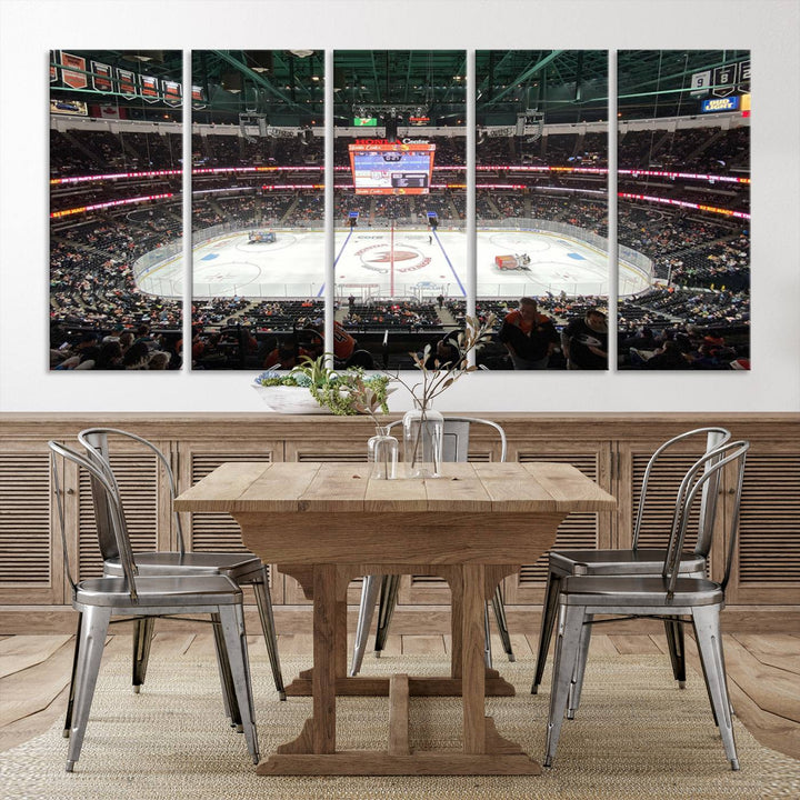 Honda Center California Anaheim Ducks Ice Hockey Stadium Wall Art Canvas Print