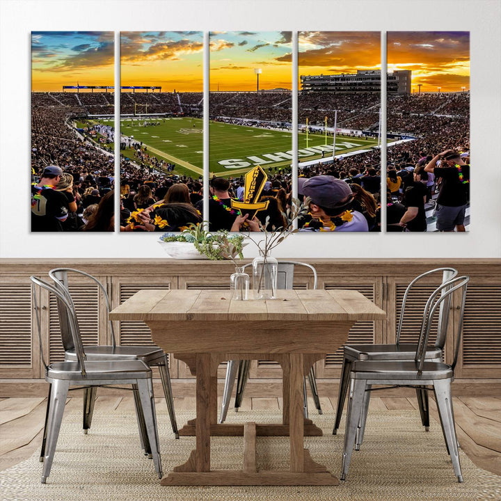 UCF Knights Football Team Print - Orlando FBC Mortgage Stadium Wall Art Canvas Print