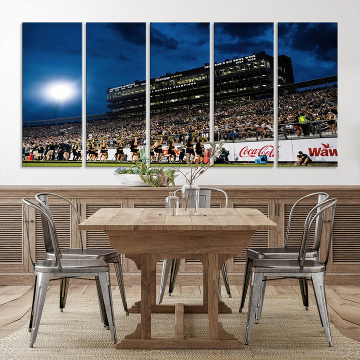 UCF Knights Football Team Print - Orlando FBC Mortgage Stadium Wall Art Canvas Print