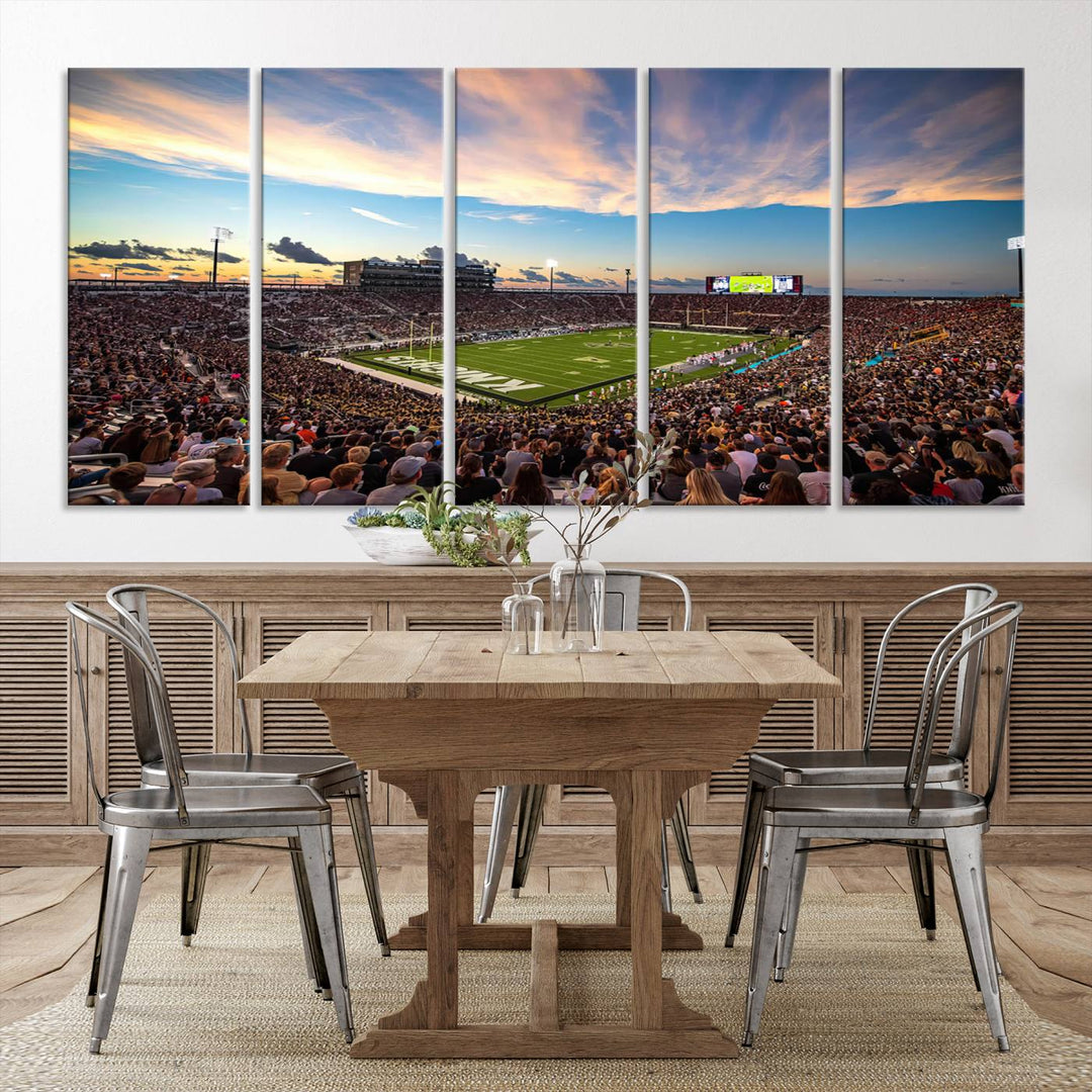 UCF Knights Football Team Print - Orlando FBC Mortgage Stadium Wall Art Canvas Print