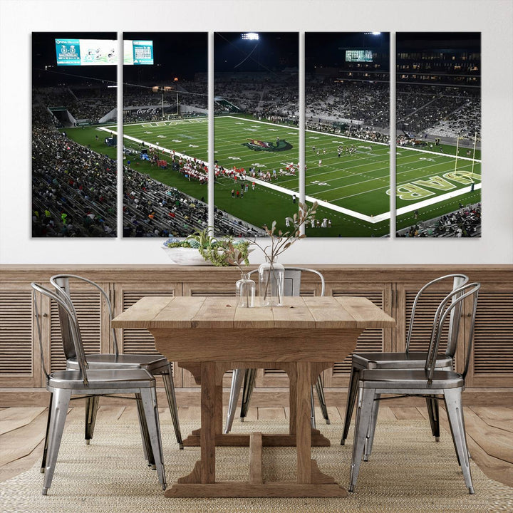 UAB Blazers Football Team Print - Birmingham Protective Stadium Wall Art Canvas Print