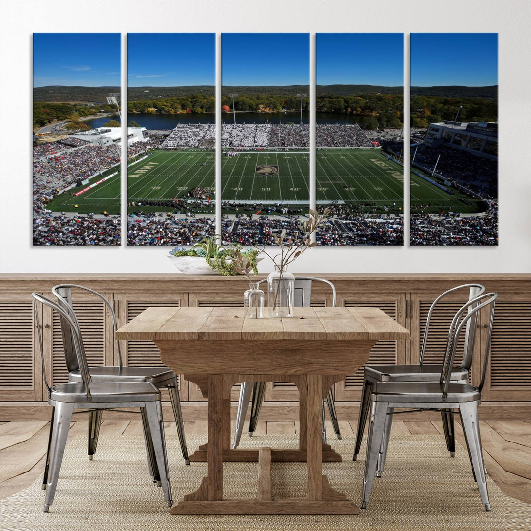 Army Black Knights Football Team Print - West Point Michie Stadium Wall Art Canvas Print