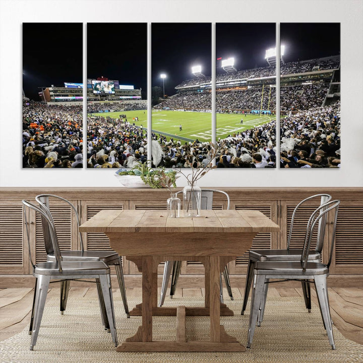 Georgia Tech Yellow Jackets Football Team Print - Atlanta Bobby Dodd Stadium Wall Art Canvas Print