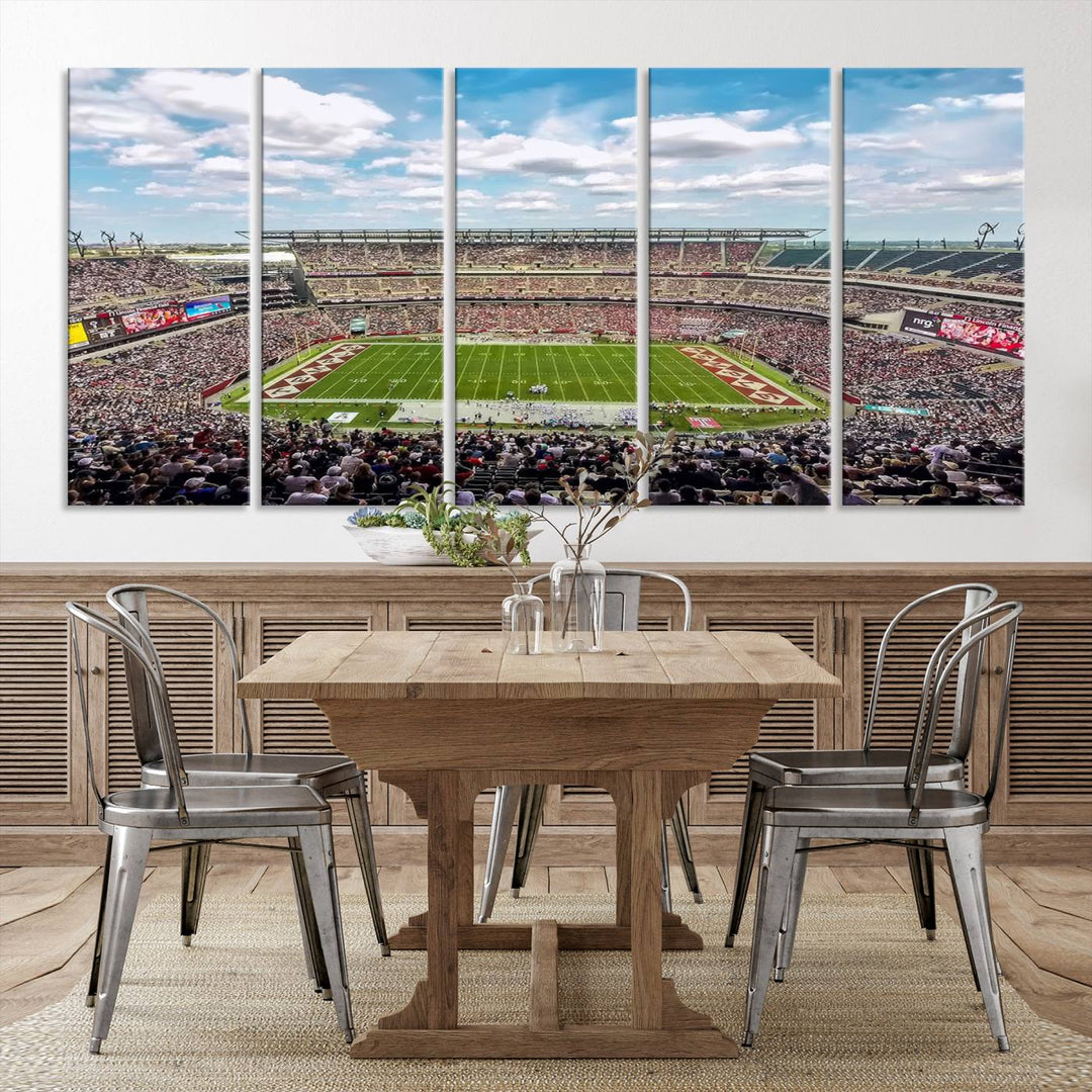 The Temple University Owls Athletics Team Print - Philadelphia Lincoln Financial Field Stadium Wall Art Canvas Print