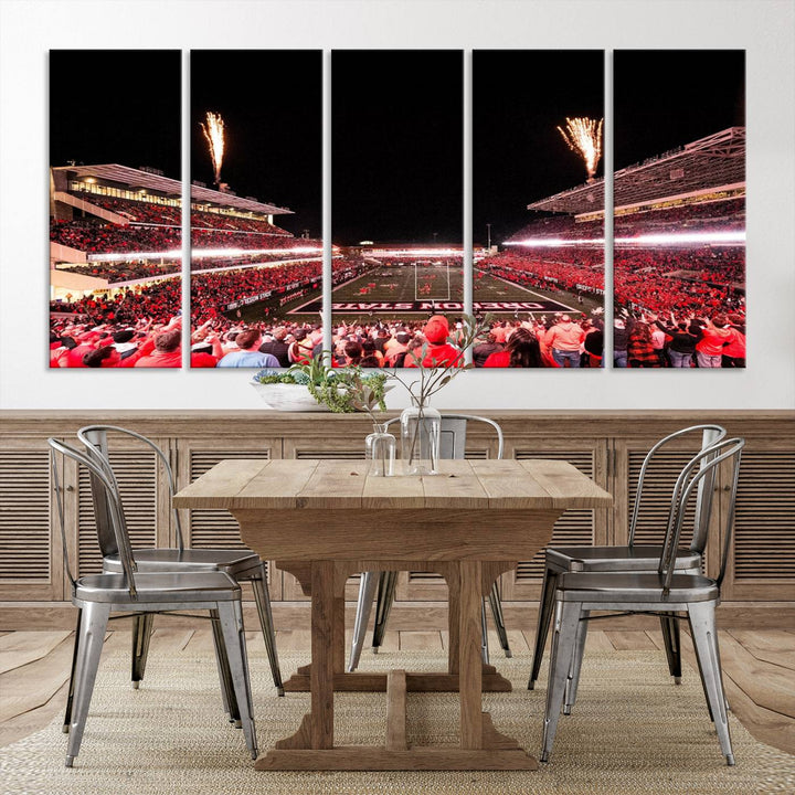 Oregon State Beavers Football Team Print - Corvallis Reser Stadium Wall Art Canvas Print