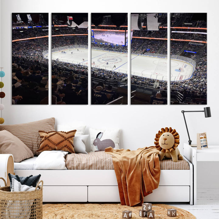 Amalie Arena Florida Wall Art Canvas Print - NHL Hockey Stadium Print