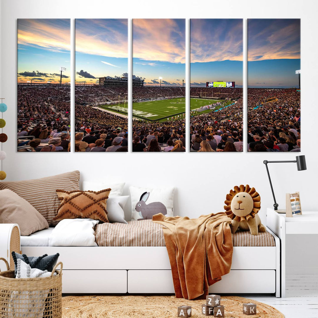 UCF Knights Football Team Print - Orlando FBC Mortgage Stadium Wall Art Canvas Print