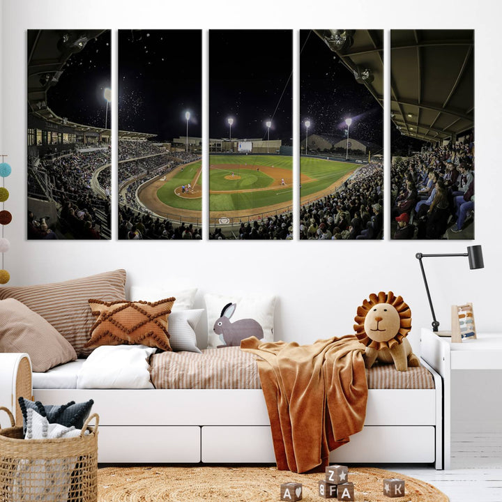 Olsen Field at Blue Bell Park - Texas A&M Aggies Baseball Stadium Wall Art Canvas Print