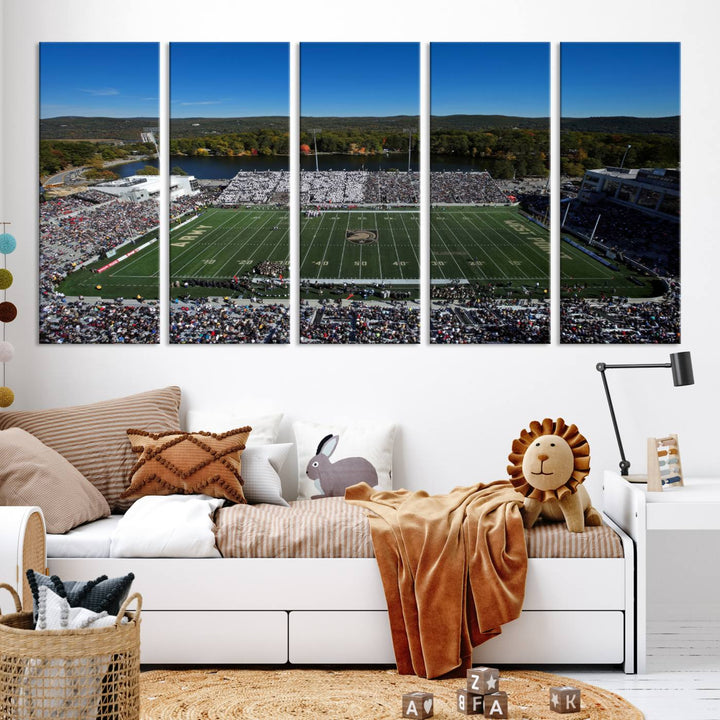 Army Black Knights Football Team Print - West Point Michie Stadium Wall Art Canvas Print