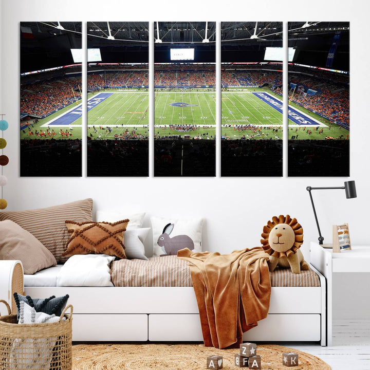 The University of Texas at San Antonio Roadrunners Football Team Print - San Antonio Alamodome Wall Art Canvas Print