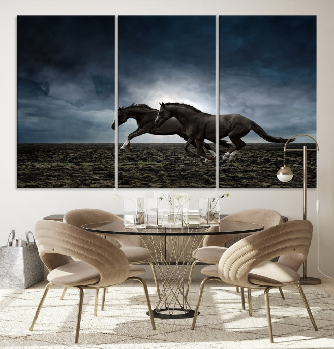 Art mural de chevaux sauvages Impression sur toile