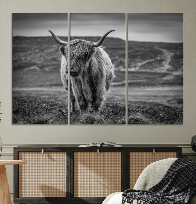 Art mural de vache Impression sur toile