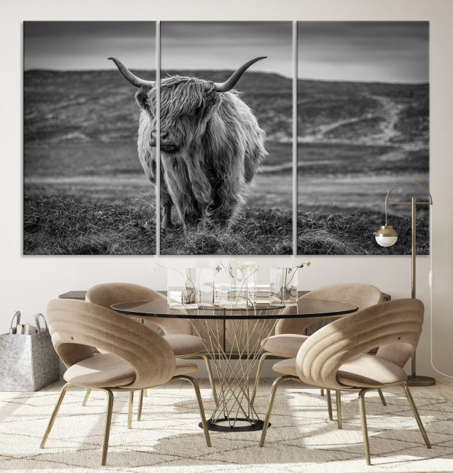 Art mural de vache Impression sur toile