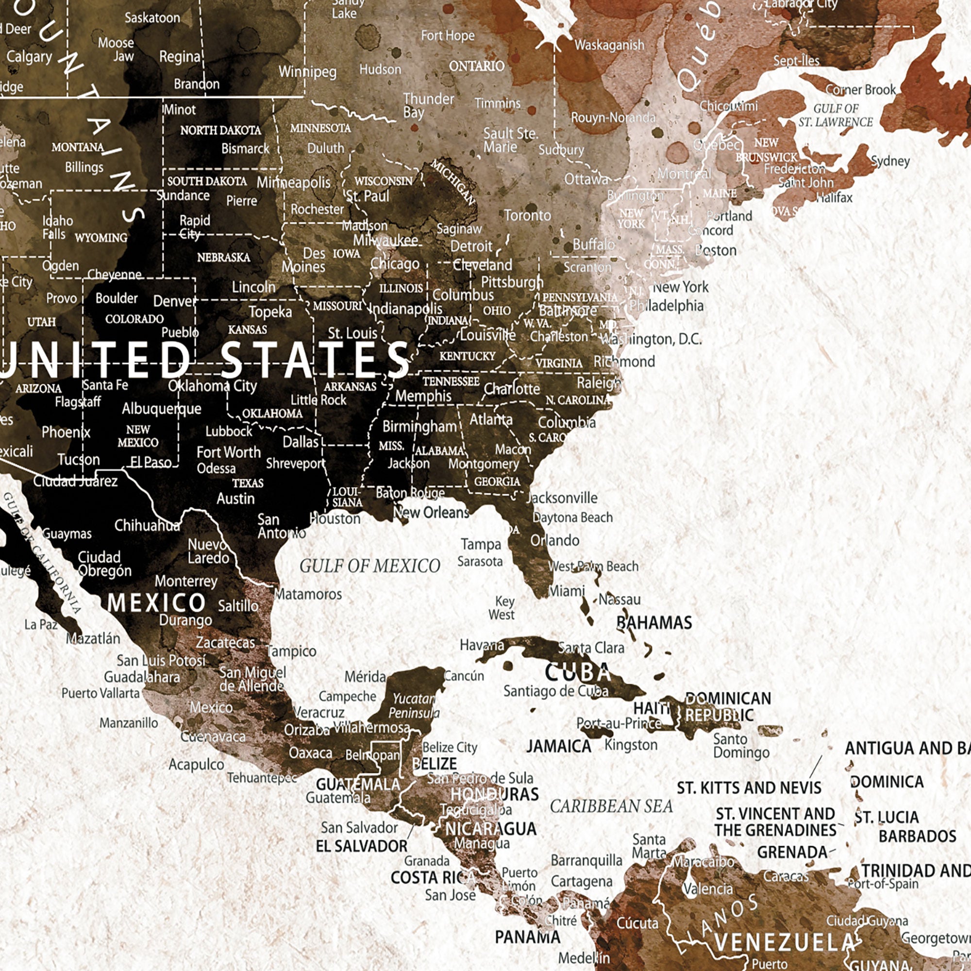 34345515-MGV-CV-36X24-Personalized Push Pin World Map Canvas Print – Custom Framed Travel Tracker Wall Art, Large Adventure Map with Pins for Home, Office