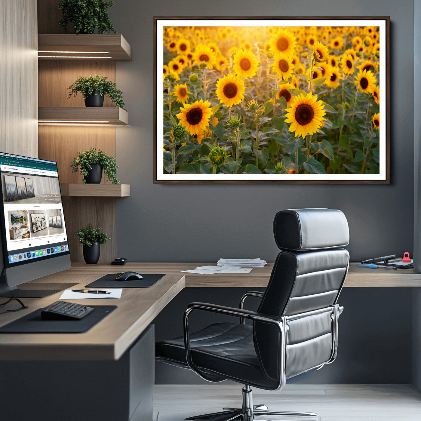 53685-MGV-CV-36X24-Sunflower Sunshine Wall Art Canvas Print