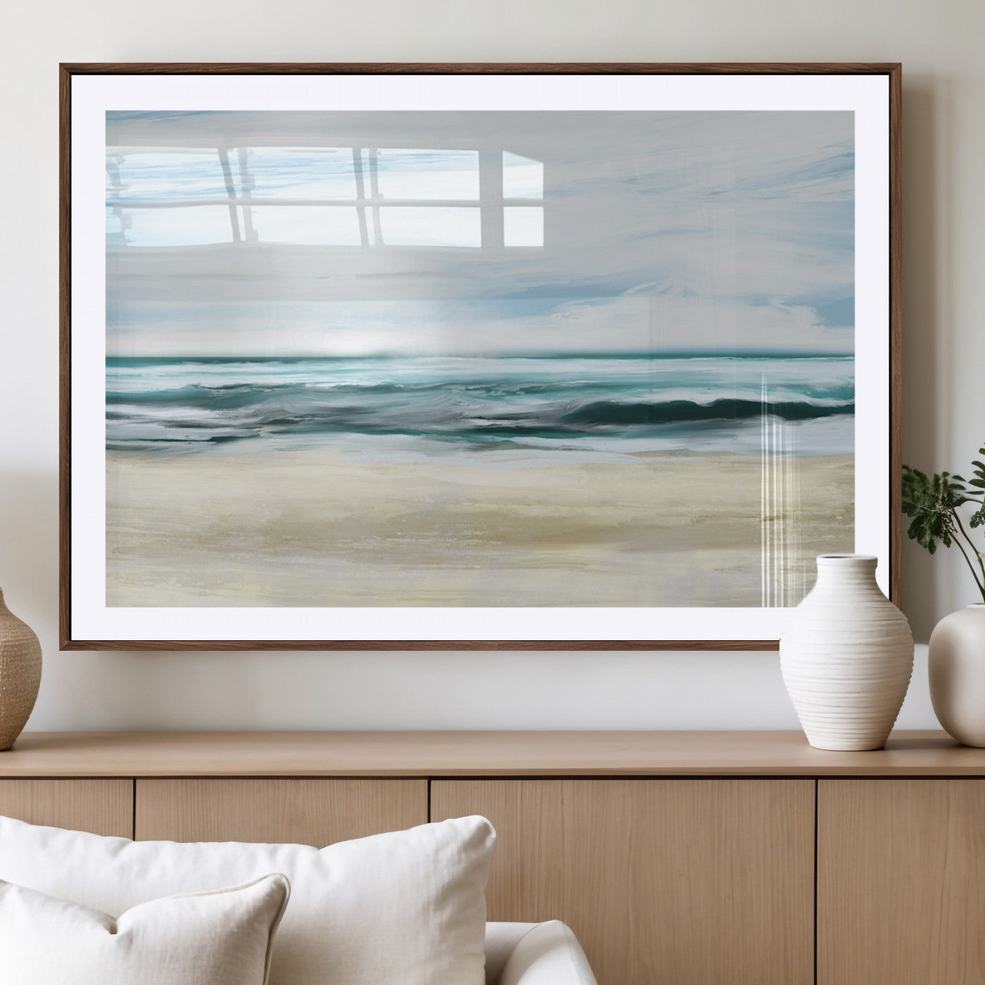 -Ocean Abstract Wall Art Canvas Print