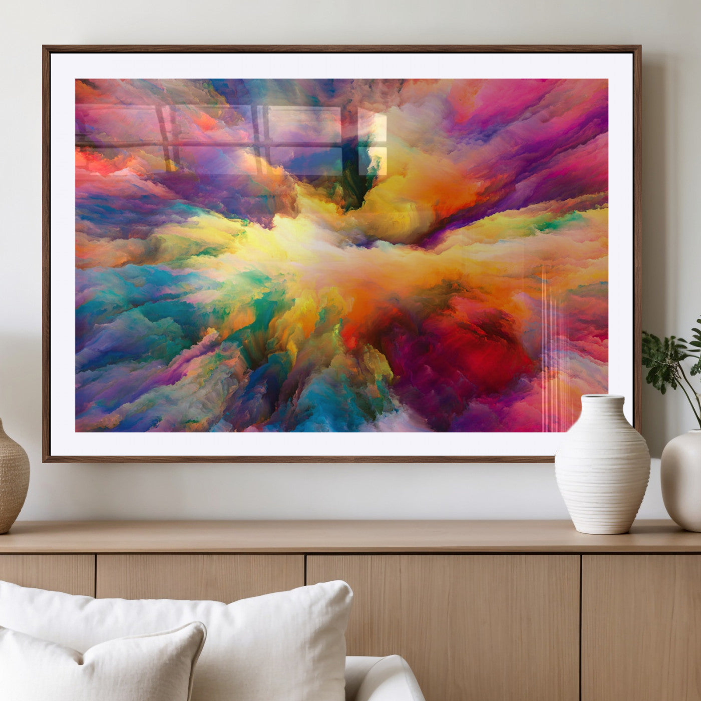 MGC-FP-36x24 - Blazing Vibrant Colors Cloud-like Wall Art Canvas Print