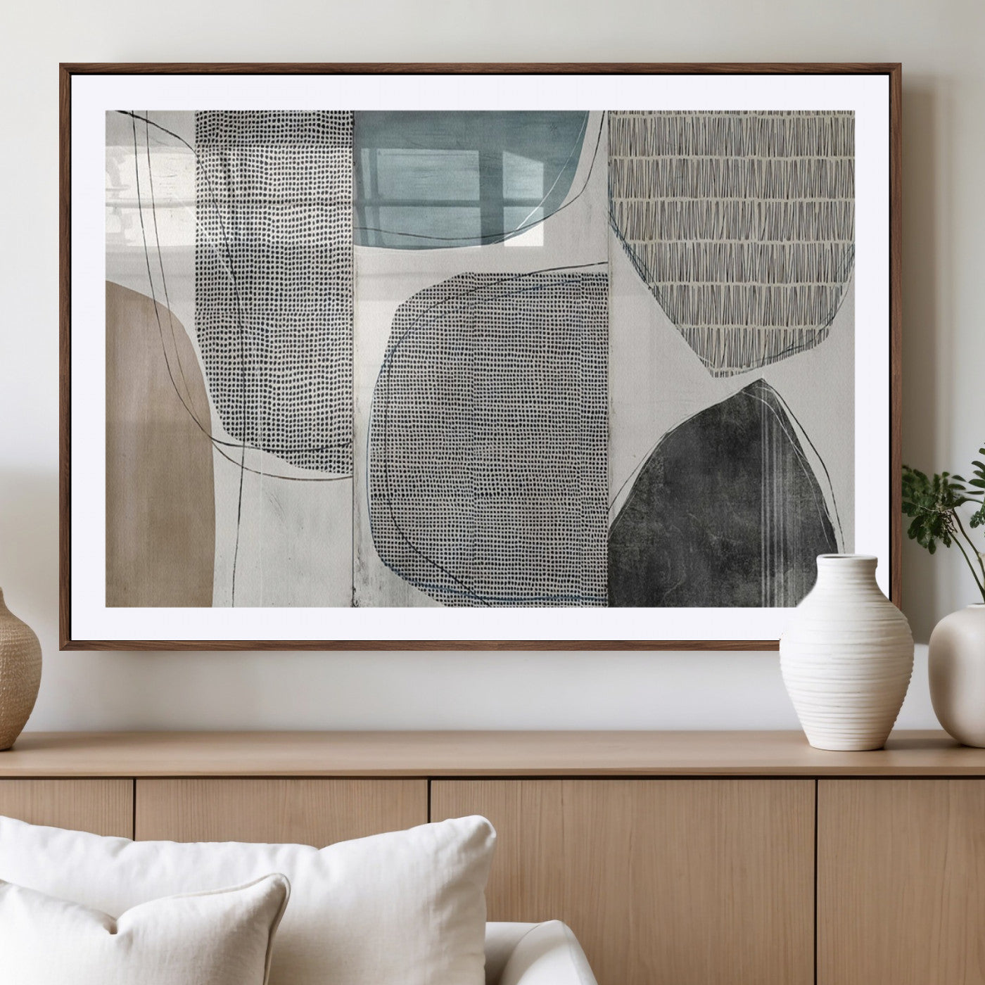 MGC-FP-36x24 - Canvas Print Wall Art Abstract Art Boho, Framed Boho Decor Canvas Print