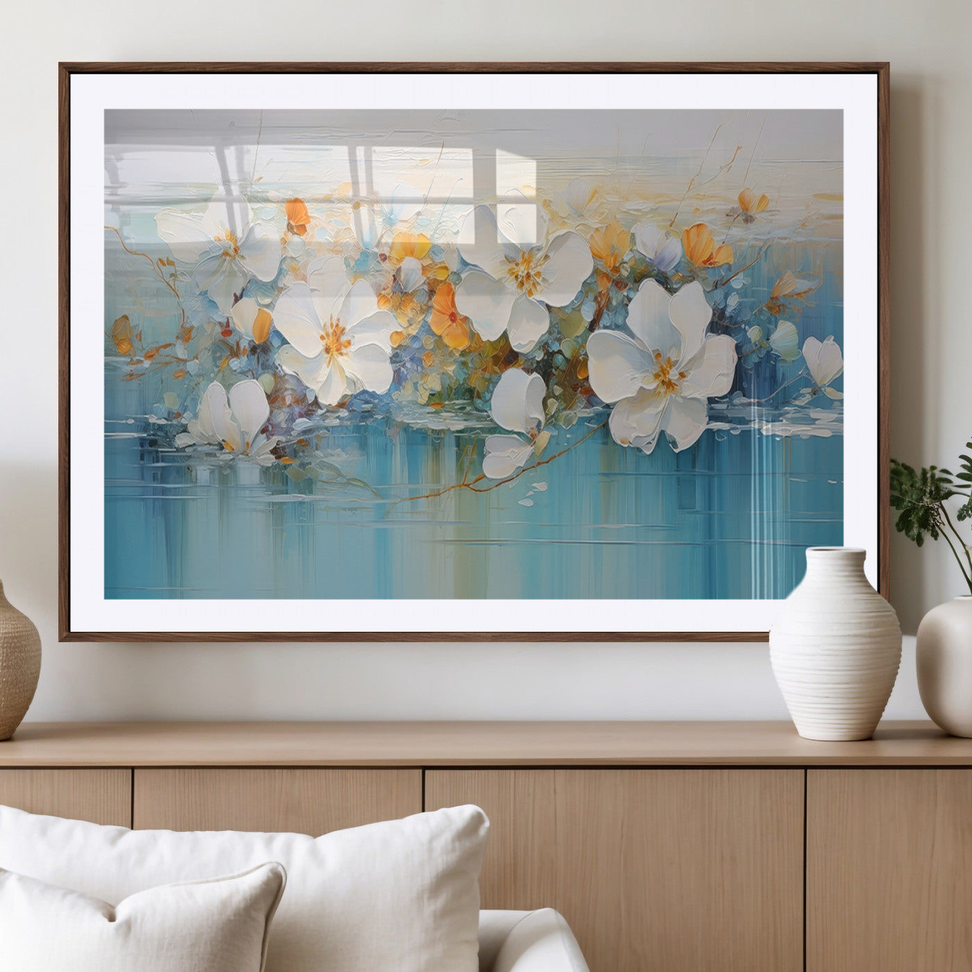 MGC-FP-36x24 - Abstract Flower Wall Art Canvas Print