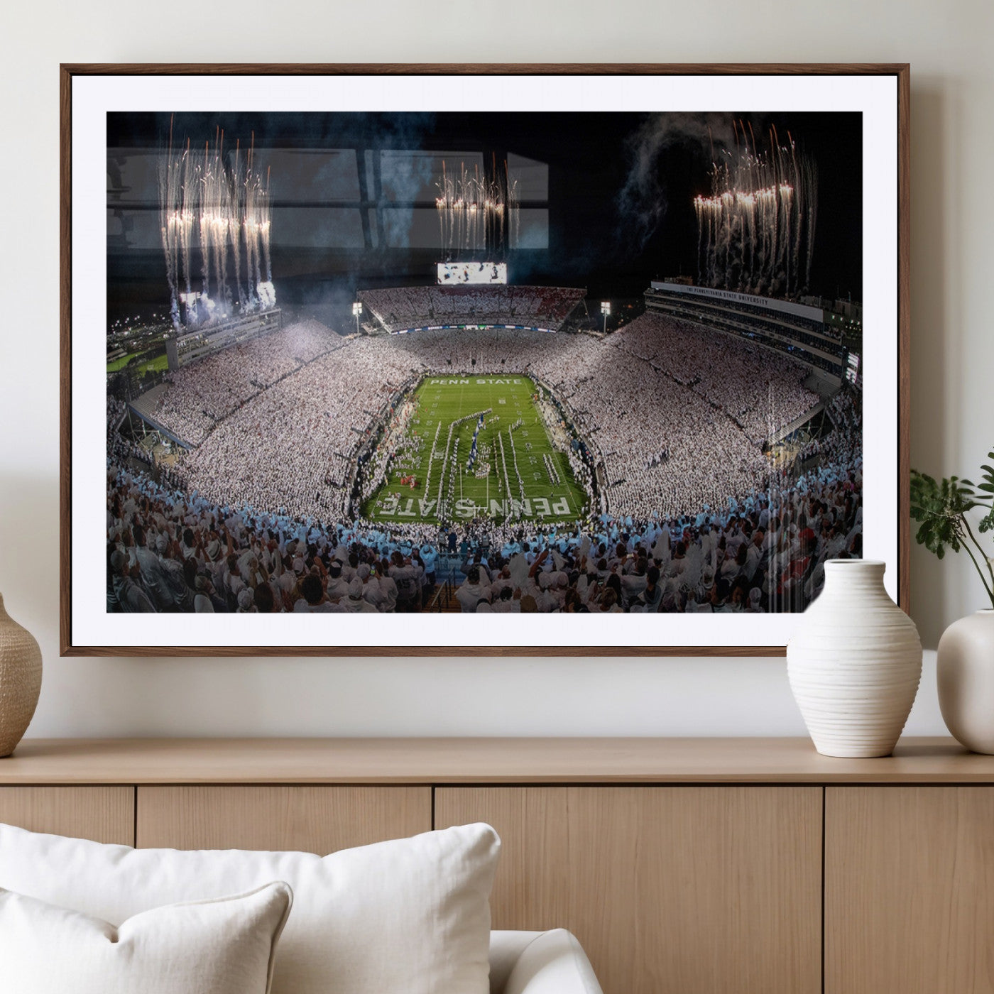 MGC-FP-36x24 - Penn Stadium Football Wall Art Canvas Print, Pennsylvania University Football Stadium