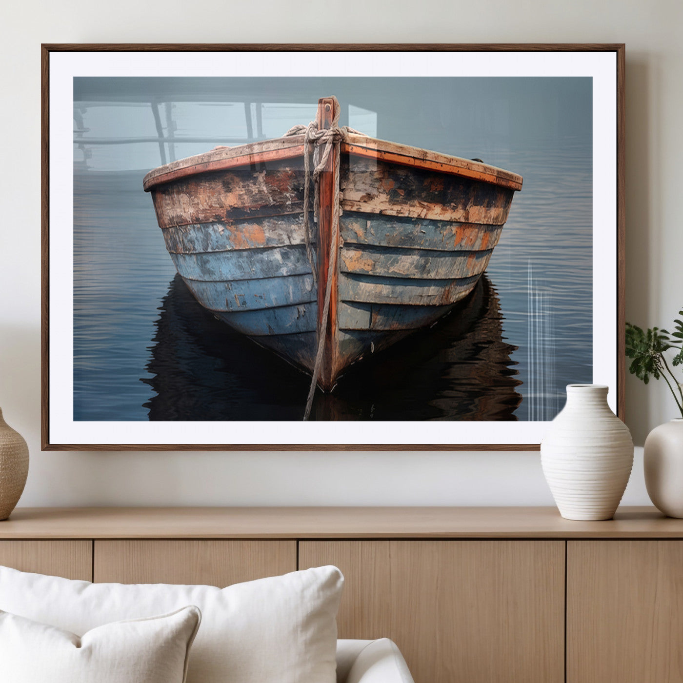 MGC-FP-36x24 - Stunning Vintage Boat Canvas Print | Nautical Wall