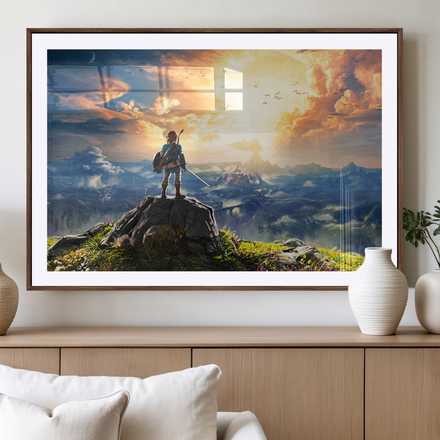 MGC-FP-36x24 - Legend of Zelda Breath of the Wild Game Wall Art Canvas, Legend of Zelda Canvas Print