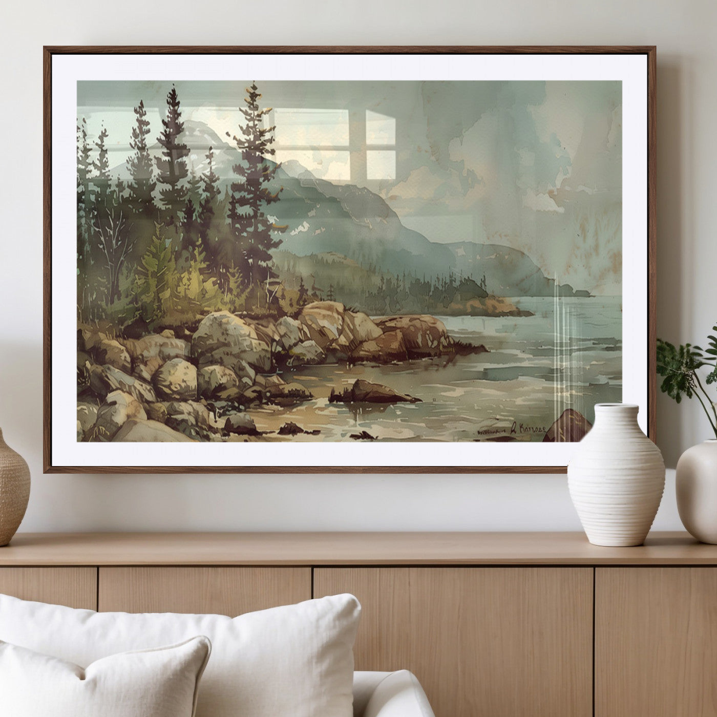 -Abstract Acadia National Park Wall Art Canvas Print - Stunning 3-Panel Wall Art Canvas Print,