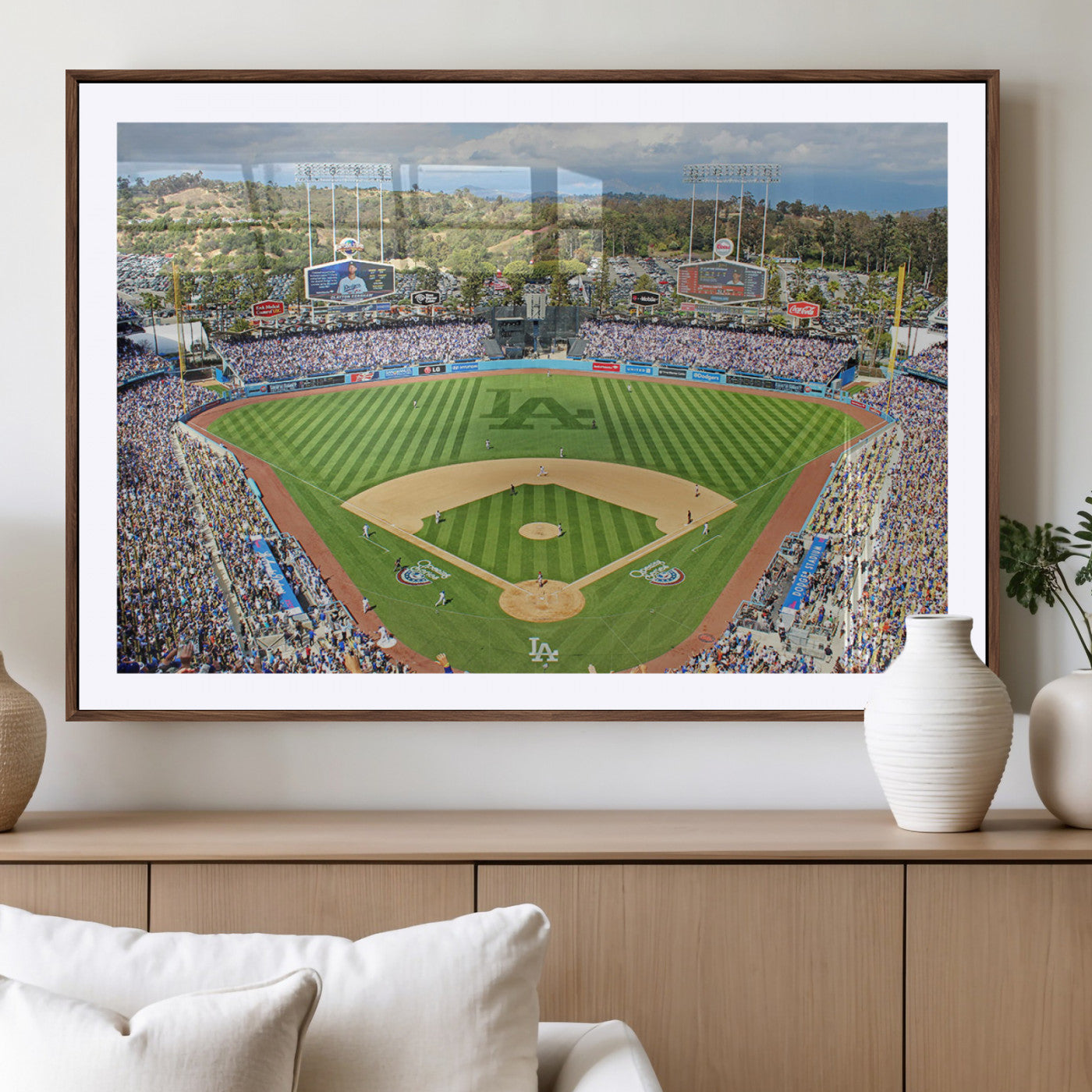 -Citi Field Wall Art Print | 3-Panel New York Mets Baseball Stadium Canvas Print | Framed Sports
