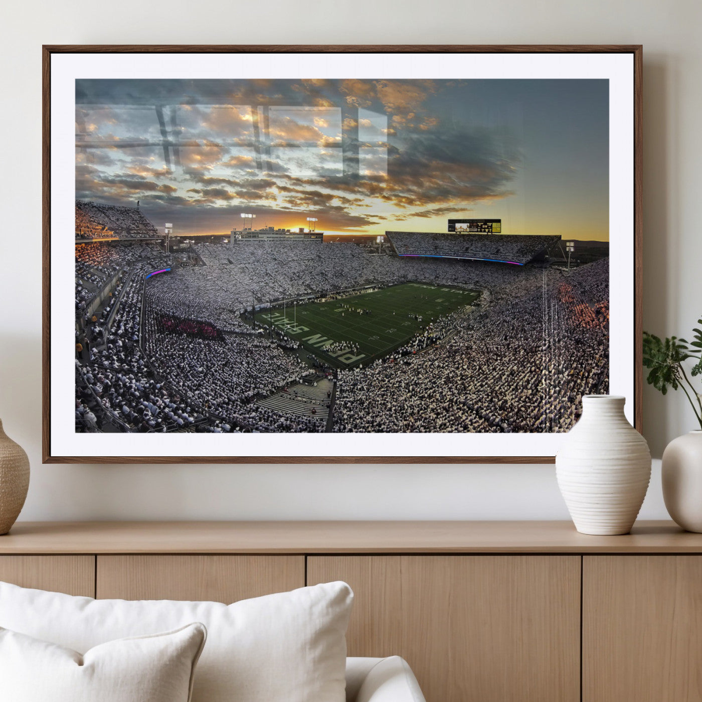 MGC-FP-36x24 - Beaver Stadium Wall Art - Penn State Stadium Wall Art | Penn Nittany Lions Football Match for Sport